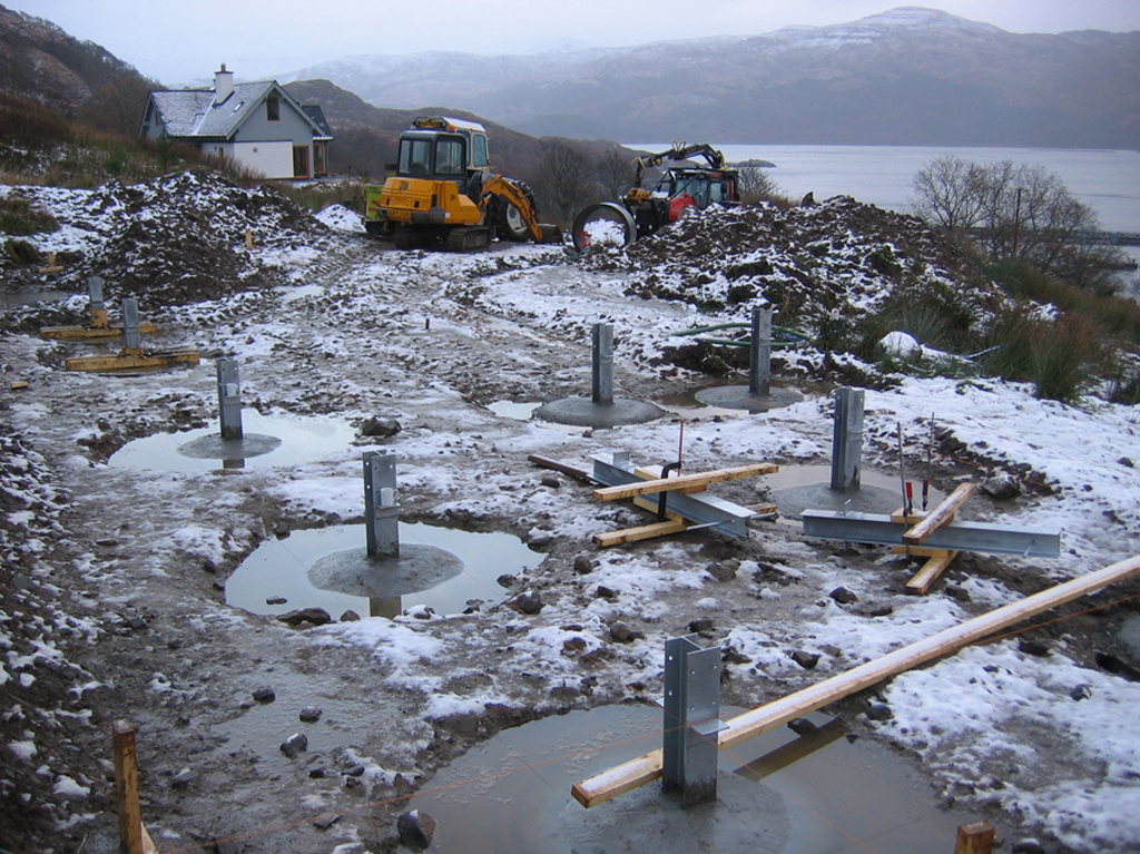 Resonant Architecture Zero Carbon Bothy construction