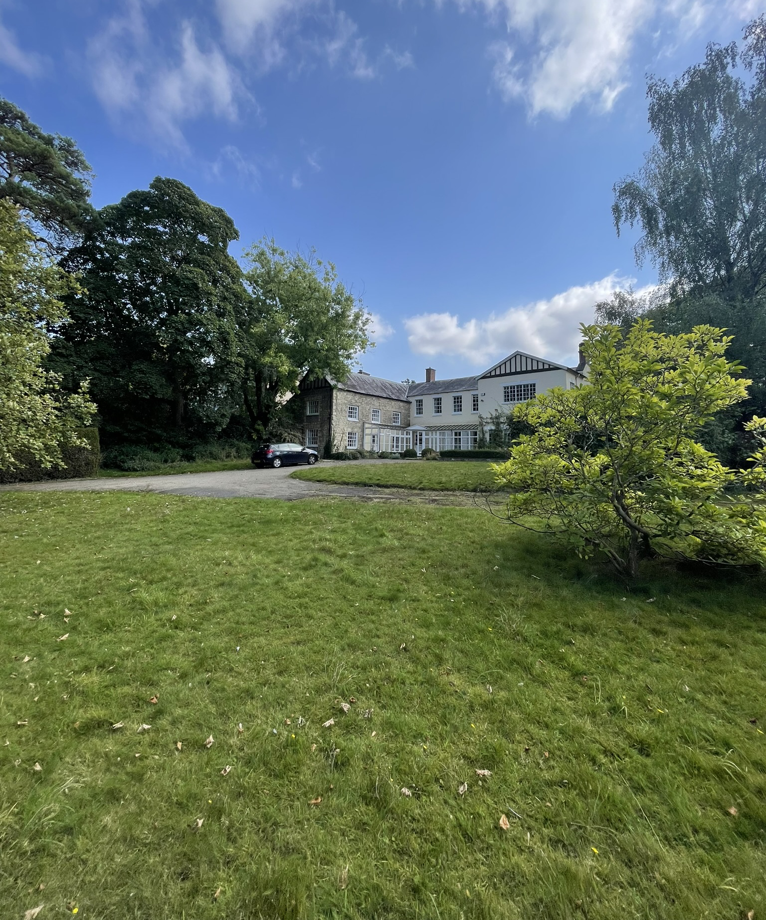 Extension and restoration of detached home and garden lawn